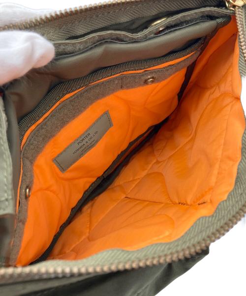 PORTER（ポーター）PORTER (ポーター) FORCE  SHOULDER BAG ショルダーバッグ オリーブの古着・服飾アイテム