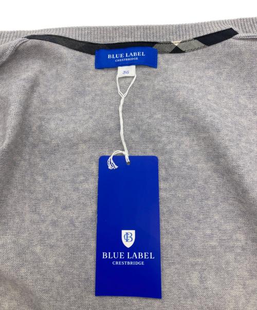 BLUE LABEL CRESTBRIDGE（ブルーレーベルクレストブリッジ）BLUE LABEL CRESTBRIDGE (ブルーレーベルクレストブリッジ) ニットカーディガン グレー サイズ:38の古着・服飾アイテム