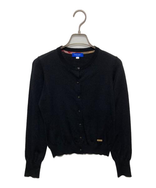 BLUE LABEL CRESTBRIDGE（ブルーレーベルクレストブリッジ）BLUE LABEL CRESTBRIDGE (ブルーレーベルクレストブリッジ) ニットカーディガン/クルーネックニットカーディガン ブラック サイズ:38の古着・服飾アイテム