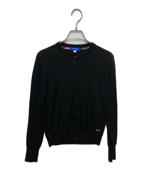 BLUE LABEL CRESTBRIDGE（ブルーレーベルクレストブリッジ）BLUE LABEL CRESTBRIDGE (ブルーレーベルクレストブリッジ) ウォッシャブルウールカーディガン ブラック サイズ:38の古着・服飾アイテム