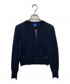 BLUE LABEL CRESTBRIDGEブルーレーベルクレストブリッジ）の古着「クルーネックカーディガン」｜ネイビー