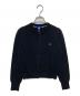 BLUE LABEL CRESTBRIDGE（ブルーレーベルクレストブリッジ）の古着「ハート刺繍カーディガン/クルーネックカーディガン」｜ブラック