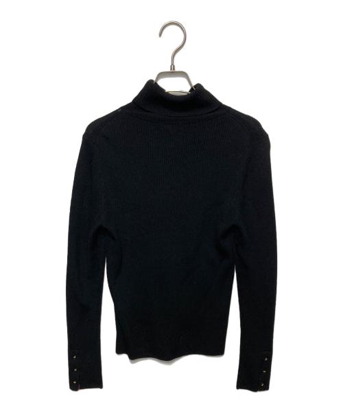 BLUE LABEL CRESTBRIDGE（ブルーレーベルクレストブリッジ）BLUE LABEL CRESTBRIDGE (ブルーレーベルクレストブリッジ) ウォッシャブルウールタートルネック ブラック サイズ:38の古着・服飾アイテム