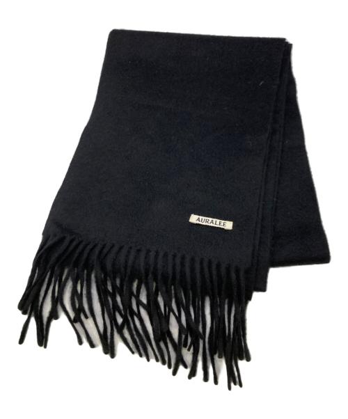 AURALEE（オーラリー）AURALEE (オーラリー) フリンジストール ブラックの古着・服飾アイテム