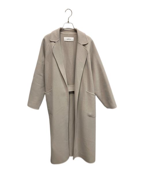SOEJU（ソージュ）SOEJU (ソージュ) ウールリバーローブコート グレー サイズ:Mの古着・服飾アイテム