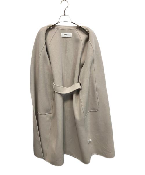 SOEJU（ソージュ）SOEJU (ソージュ) ウールリバーローブコート グレー サイズ:Mの古着・服飾アイテム
