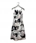 HER LIP TOハーリップトゥ）の古着「Las Flores Cami Dress　ラスフロレスキャミドレス」｜ブラック