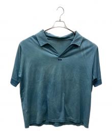 Porter Classic（ポータークラシック）の古着「オープンカラーカットソー」｜ブルー