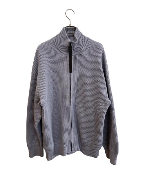 STUDIOUS（ステュディオス）STUDIOUS (ステュディオス) N.HOOLYWOOD (エヌ ハリウッド) 別注 DRIVERS KNIT ライトグレー サイズ:36の古着・服飾アイテム