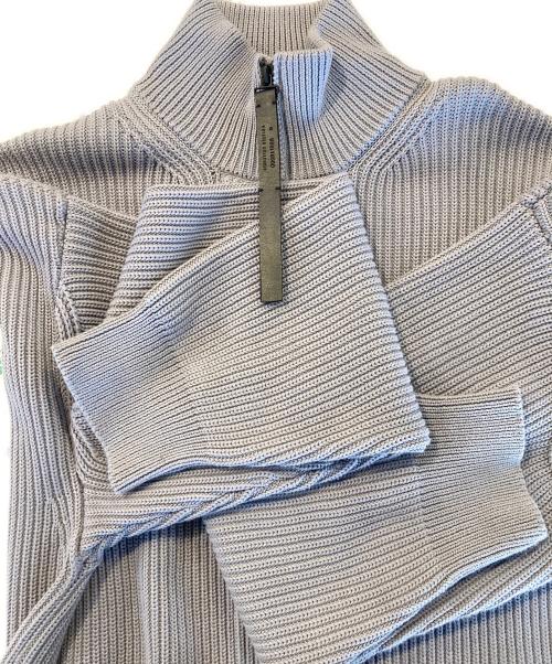 STUDIOUS（ステュディオス）STUDIOUS (ステュディオス) N.HOOLYWOOD (エヌ ハリウッド) 別注 DRIVERS KNIT ライトグレー サイズ:36の古着・服飾アイテム