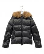 DUVETICAデュベティカ）の古着「ファー付ダウンジャケット」｜ブラック