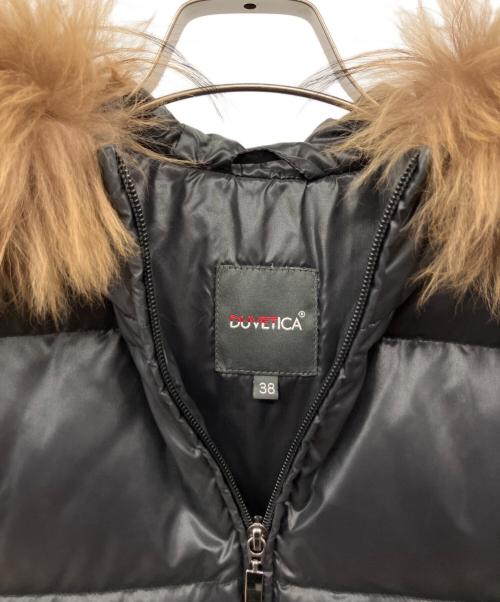 DUVETICA（デュベティカ）DUVETICA (デュベティカ) ファー付ダウンジャケット ブラック サイズ:38の古着・服飾アイテム