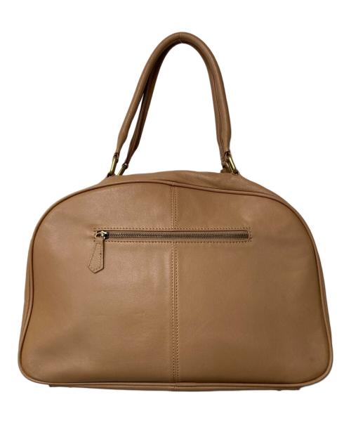 notre favori（ノートルファボリ）NOTRE FAVORI (ノートルファボリ) 2WAY ボストンバッグ ベージュの古着・服飾アイテム