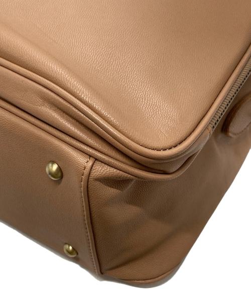 notre favori（ノートルファボリ）NOTRE FAVORI (ノートルファボリ) 2WAY ボストンバッグ ベージュの古着・服飾アイテム