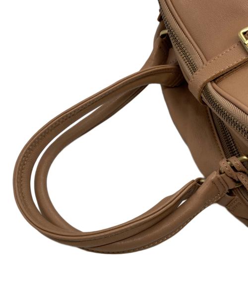 notre favori（ノートルファボリ）NOTRE FAVORI (ノートルファボリ) 2WAY ボストンバッグ ベージュの古着・服飾アイテム