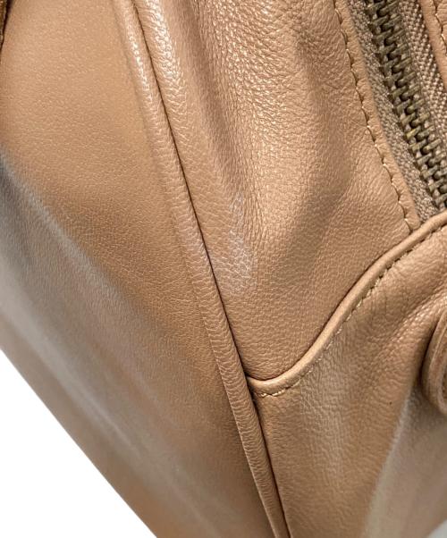 notre favori（ノートルファボリ）NOTRE FAVORI (ノートルファボリ) 2WAY ボストンバッグ ベージュの古着・服飾アイテム