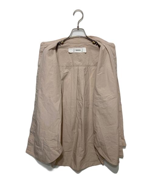 COCUCA（コキュカ）COCUCA (コキュカ) コットンシルクベーシックシャツ ベージュ サイズ:Fの古着・服飾アイテム
