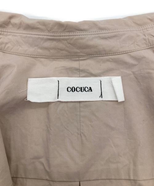 COCUCA（コキュカ）COCUCA (コキュカ) コットンシルクベーシックシャツ ベージュ サイズ:Fの古着・服飾アイテム