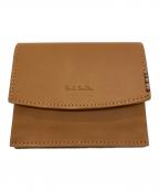 PAUL SMITHポールスミス）の古着「コンパクトウォレット」｜ブラウン