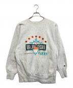 Championチャンピオン）の古着「両面プリント リバースウィーブスウェット」｜グレー