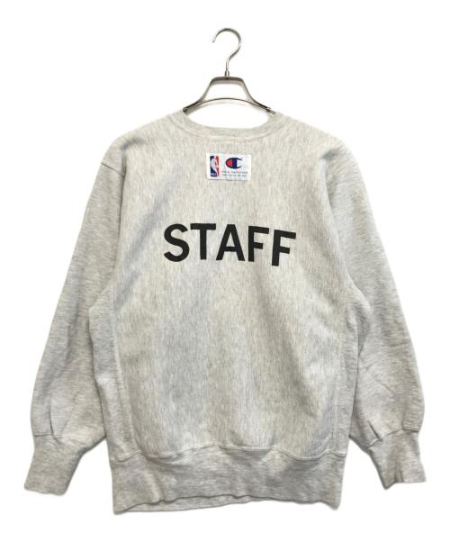 Champion（チャンピオン）Champion (チャンピオン) 両面プリント リバースウィーブスウェット グレー サイズ:XLの古着・服飾アイテム