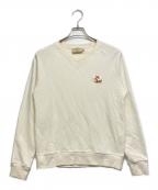 maison kitsuneメゾンキツネ）の古着「クルーネックスウェット」｜アイボリー