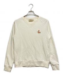 maison kitsune（メゾンキツネ）の古着「クルーネックスウェット」｜アイボリー