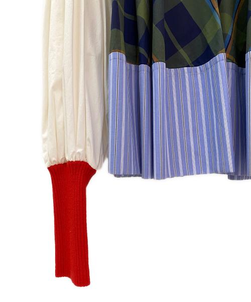 ENFOLD（エンフォルド）ENFOLD (エンフォルド) CO BROAD 3D SLEEVE SHIRT マルチカラー サイズ:38の古着・服飾アイテム