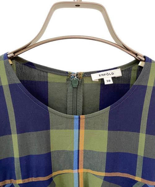 ENFOLD（エンフォルド）ENFOLD (エンフォルド) CO BROAD 3D SLEEVE SHIRT マルチカラー サイズ:38の古着・服飾アイテム