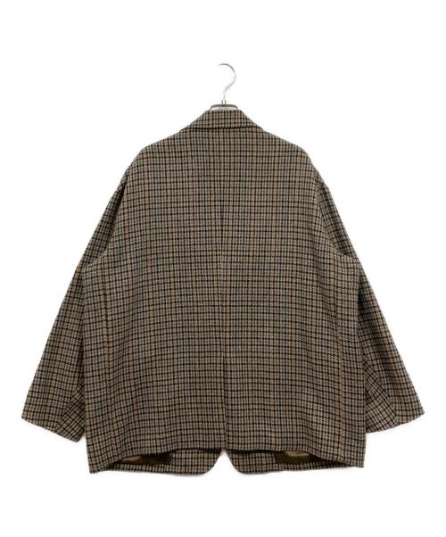 journal standard luxe（ジャーナルスタンダード ラックス）journal standard luxe (ジャーナルスタンダード ラックス) ツイードチェックジャケット ブラウン サイズ:Freeの古着・服飾アイテム
