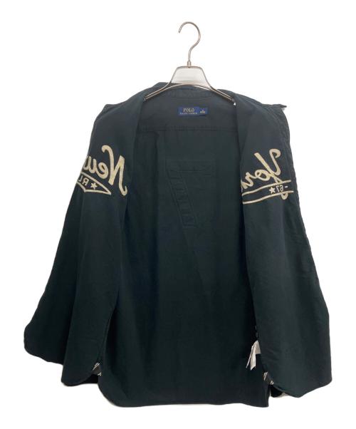 POLO RALPH LAUREN（ポロ・ラルフローレン）POLO RALPH LAUREN (ポロ・ラルフローレン) ベースボールシャツ ブラック サイズ:Mの古着・服飾アイテム