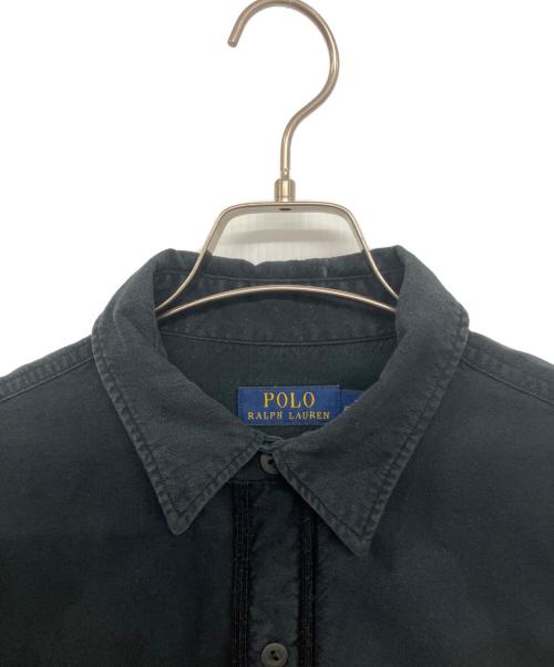 POLO RALPH LAUREN（ポロ・ラルフローレン）POLO RALPH LAUREN (ポロ・ラルフローレン) ベースボールシャツ ブラック サイズ:Mの古着・服飾アイテム