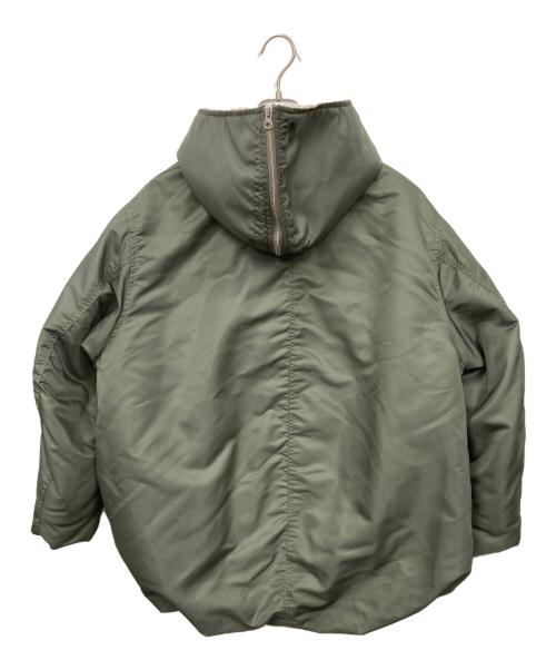 CLANE（クラネ）CLANE (クラネ) BALLOON DESIGN HOODED N3B カーキ サイズ:2の古着・服飾アイテム