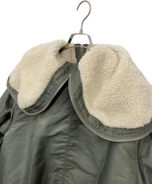 CLANE（クラネ）CLANE (クラネ) BALLOON DESIGN HOODED N3B カーキ サイズ:2の古着・服飾アイテム