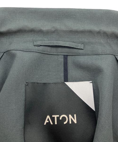 ATON（エイトン）ATON (エイトン) WOOL LINEN OVERSIZED JACKET/ウールリネンオーバーサイズジャケット グレー サイズ:04の古着・服飾アイテム