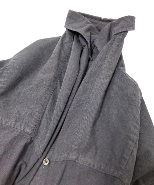 Graphpaper（グラフペーパー）Graphpaper (グラフペーパー) Oxford Oversized B.D Shirt チャコールグレー サイズ:Fの古着・服飾アイテム