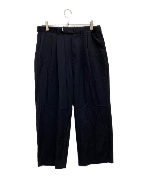 Graphpaper（グラフペーパー）Graphpaper (グラフペーパー) Selvage Wool Wide Chef Pants ネイビー サイズ:FREEの古着・服飾アイテム