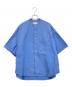 Graphpaper（グラフペーパー）の古着「OVERSIZED BAND COLLAR SHIRT/オーバーサイズバンドカラーシャツ」｜ブルー