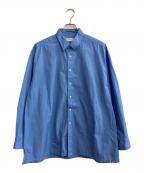 Graphpaperグラフペーパー）の古着「Hight Count Regular Collar Shirt」｜ブルー