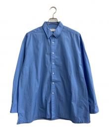 Graphpaper（グラフペーパー）の古着「Hight Count Regular Collar Shirt」｜ブルー