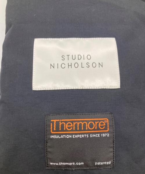 STUDIO NICHOLSON（スタジオ ニコルソン）STUDIO NICHOLSON (スタジオ ニコルソン) エコダウンパデッドスカーフ ブラックの古着・服飾アイテム