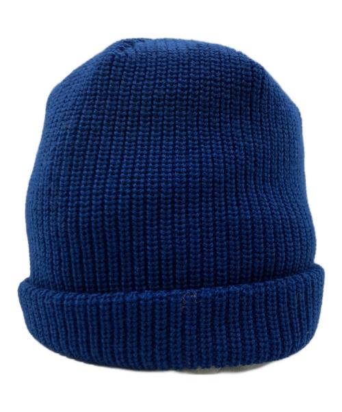 kijima takayuki（キジマタカユキ）kijima takayuki (キジマタカユキ) KNIT DECK CAP ブルーの古着・服飾アイテム