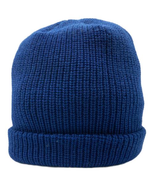 kijima takayuki（キジマタカユキ）kijima takayuki (キジマタカユキ) KNIT DECK CAP ブルーの古着・服飾アイテム