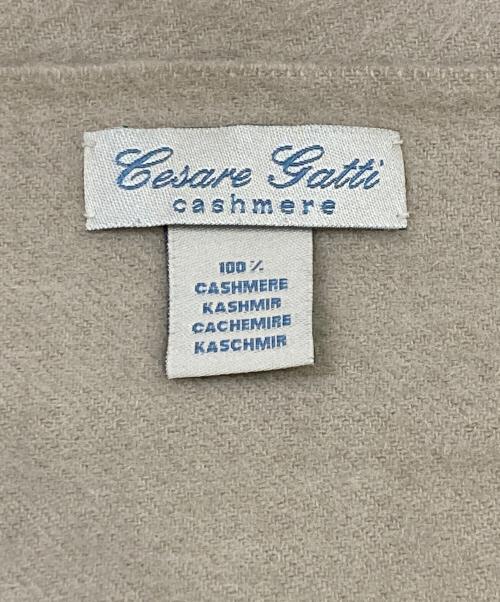 Cesare Gatti（チェザーレ ガッティ）Cesare Gatti (チェザーレ ガッティ) カシミヤストール ベージュの古着・服飾アイテム