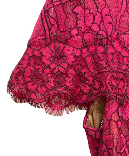 TADASHI SHOJI（タダシ ショージ）TADASHI SHOJI (タダシ ショージ) レースワンピース ショッキングピンク サイズ:SIZE 2の古着・服飾アイテム