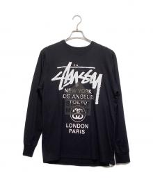 stussy×DOVER STREET MARKET（ステューシー×ドーバー ストリート マーケット）の古着「プリントカットソー」｜ブラック