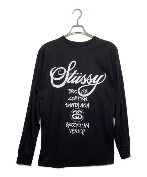 stussy（ステューシー）stussy (ステューシー) DOVER STREET MARKET (ドーバー ストリート マーケット) プリントカットソー ブラック サイズ:Ｍ 未使用品の古着・服飾アイテム