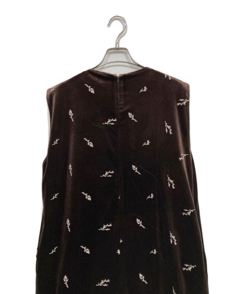 MANOF（マノフ）MANOF (マノフ) VELOUR EMBROIDERY ALL IN ONE/ベロア　オールインワン ブラウン サイズ:Mの古着・服飾アイテム