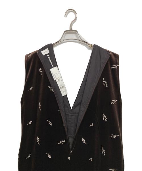 MANOF（マノフ）MANOF (マノフ) VELOUR EMBROIDERY ALL IN ONE/ベロア　オールインワン ブラウン サイズ:Mの古着・服飾アイテム