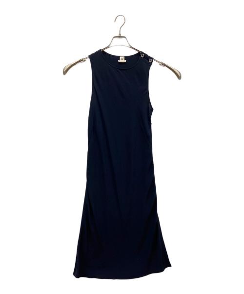 HERMES（エルメス）HERMES (エルメス) ノースリーブワンピース ネイビー サイズ:SIZE 40の古着・服飾アイテム